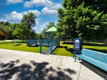 Accessible playground for all abilities at Storybook Island park in Rapid City, SD.