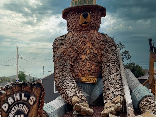 World's Largest Smokey the Bear located in Hill City South Dakota.