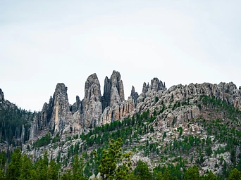 Cathedral Spires as seen in Custer State Park.