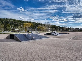 Skate park in the Black Hills.