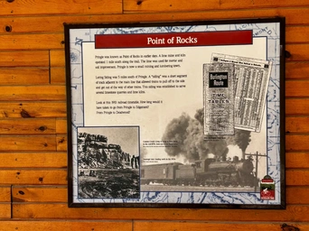 City of Rocks information sign at the Pringle Mickelson Trail trailhead in South Dakota.