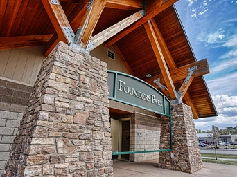 The restrooms at Founders Park in Rapid City, South Dakota.