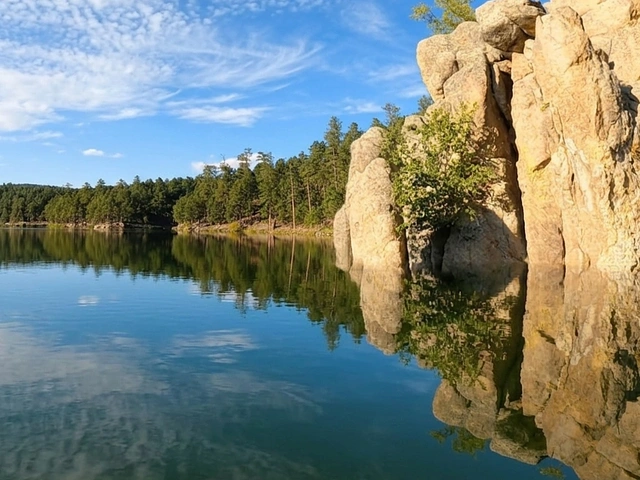 Center Lake near Custer, South Dakota - kayaking, fishing, picnics.