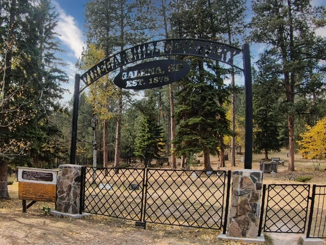 Cemetery in Galena South Dakota.