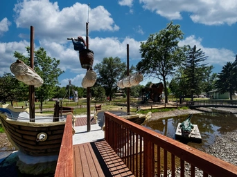 Pirate ship at Storybook Island in Rapid City, SD - playground.