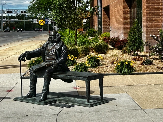 Presidential statue in downtown Rapid City - seen along walking tour on vacation.