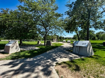 The Berlin Wall Memorial in Rapid City, South Dakota.