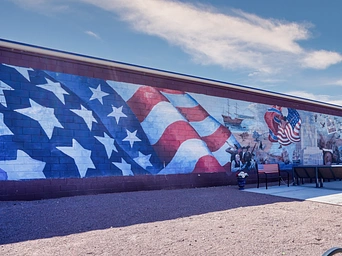American Legion mural in Hot Springs, South Dakota. Along the Freedom Trail.