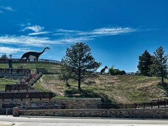View from the parking lot of Dinosaur Park in Rapid City, SD on Skyline Drive.