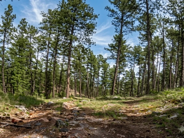 Bluebird motorized trailhead in the Black Hills of South Dakota.