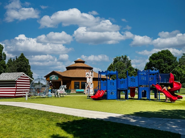 Cinderella's playground at Storybook Island park in Rapid City, SD