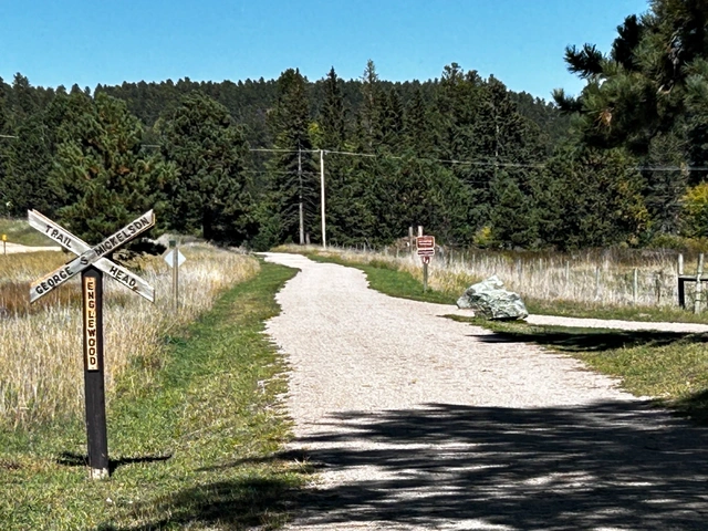 Englewood Trailhead on the Mickelson Trail Rails to Trails system in the Black Hills.
