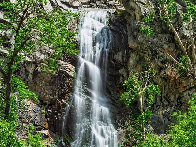 Bridal Veil Falls in Spearfish Canyon - Black Hills, South Dakota