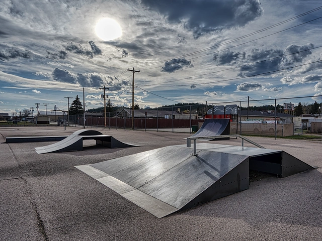 Custer Sk8 (skate) Park in Custer, South Dakota.