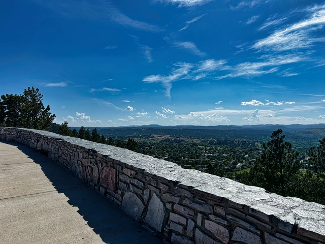 The Stonewall Overlook view from the top on Skyline Drive in Rapid City, South Dakota.