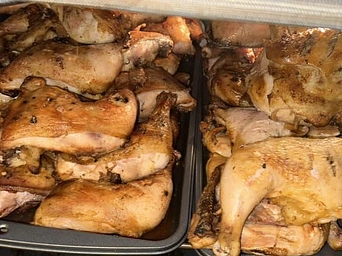 Succulent, slow-cooked, jerk chicken at A&D Jamaican in Rapid City South Dakota.
