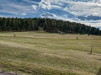 Expansive meadow at Big Rock Park in Custer, South Dakota.